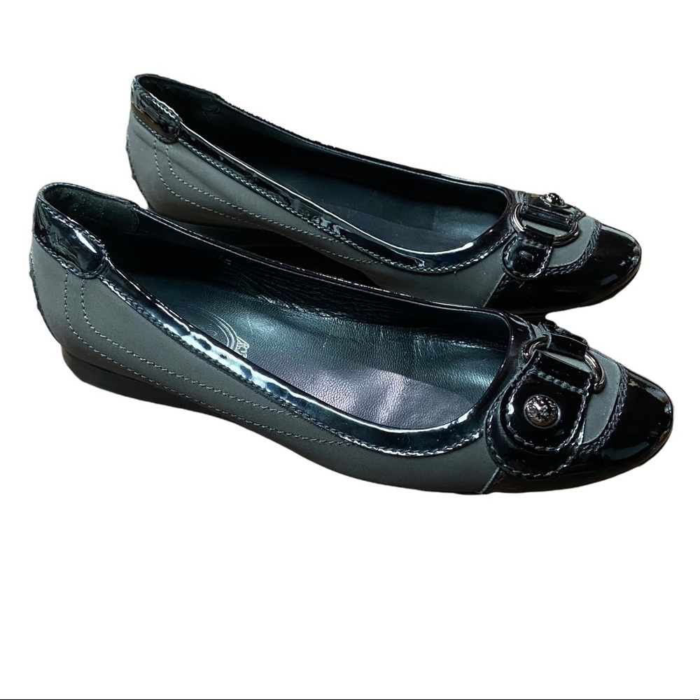 TOD’S Slip on Flat satin and Patent leather